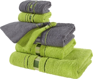 Erwin Müller Handtücher Frottier-Set "Achern" 7-tlg, Frottier, Walk-Frottier Uni