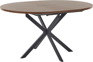 Ausziehbarer Esstisch FRIONA Dunkelbraun 110 140 cm 110 cm