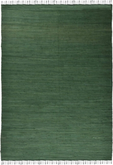 THEKO Teppich Happy Cotton, rechteckig, Höhe: 5 mm, Handweb Teppich, Flachgewebe, reine Baumwolle, handgewebt, mit Fransen