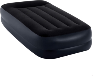 Intex Luftbett mit integrierter Luftpumpe, schwarz, 99 x 191 x 42 cm