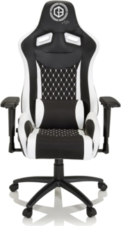 hjh OFFICE Gamingstuhl GAMEBREAKER SX 04 Stoff, Kunstleder Schwarz/Weiß