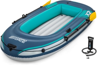 Bestway Schlauchboot Hydro Force Trek™ X2, (Set, 1-St, 232 x 118 x 37 cm), Inkl. Ruder, Handpumpe, Reparaturflicken