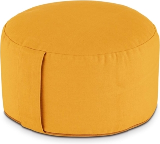Amagohome Yogakissen Yogakissen Meditationskissen Augenkissen Sitzkissen rund ø31xH20cm Bez