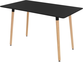 ML-DESIGN Esstisch Esszimmertisch Skandinavisch Küchentisch Wohnzimmertisch Schreibtisch, Tisch im skandinavischen Stil für 4-6 Personen MDF / Buche