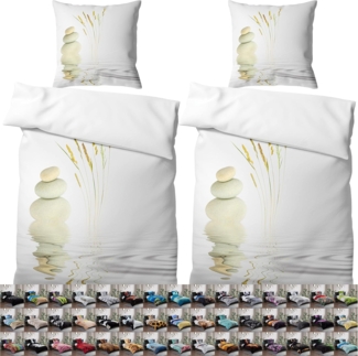 Sanilo Bettwäsche Balance 135x200 cm, Bettbezug und Kissenbezug, Baumwolle, 4 teilig