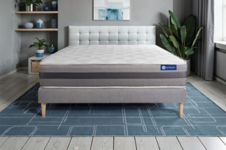 Actiflex relax matratze 120x220 cm + Bettgestell mit lattenrost - Dicke : 24cm - Taschenfederkern und Memory-schaum - H3