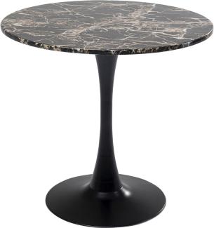 Kare Schickeria Marmor Schwarz Tische, Holzwerkstoff, 74 x 80 x 80