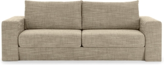 LOOKS by Wolfgang Joop Looks V-1 Designer Sofa mit Hockern, 2 Sitzer Couch, Funktionssofa, beige-braun, Sitzbreite 200 cm