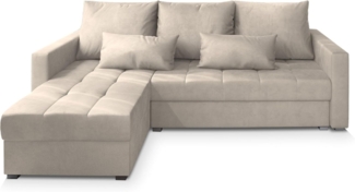 Masseno Ecksofa KOS mit Schlaffunktion L-Form, Sofa mit Bettkasten