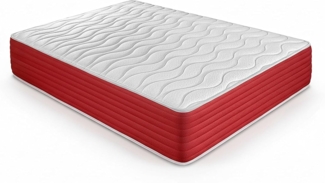 DUÉRMETE ONLINE Viskoelastische Lite Matratze, wendbar, fest und bequem, für Winter/Sommer, Weiß, Höhe 30 cm, 180x200 cm