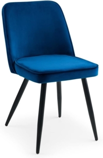 Julian Bowen 2er-Set Burgess-Esszimmerstühle, Blau