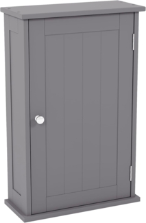 Bath Vida Priano Badezimmerschrank, Einzelschrank, Wandmontage, Aufbewahrungsschrank, Regal, Grau