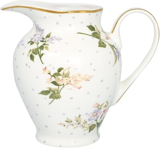 Greengate Asta Milchkännchen rund white