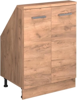 Dachschrägenschrank Rion Goldkraft Eiche mit 2 Türen Vicco