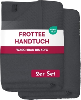 Clinotest Duschtücher Frottee 2er Set 70x140 cm - aus 100% Baumwolle, kochfest