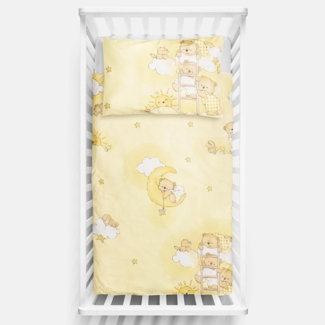 2-teiliges Baby Kinder Bettbezug 135x100 cm mit Kopfkissenbezug - Muster 3