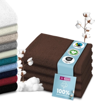 B!HOME Handtücher Set Saunatücher, Duschtücher, Gästehandtücher 100% Baumwolle, (Spar-Set, 4-St), flauschig saugfähig Frottee weich