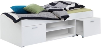 Stauraumbett Carlo weiß