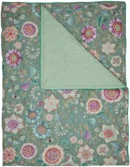 PiP Studio Tagesdecke Viva Las Flores Green 150 x 200 cm