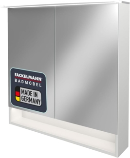 Fackelmann B.STYLE Spiegelschrank, 80 cm breit, Weiß