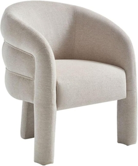 Vente-unique - Sessel - Stoff - Beige strukturiert - ZELUVA