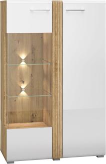 Stauraumvitrine ADAGIO Vitrine 92x42x143 cm 2türig