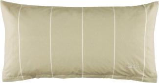 Esprit Bettwäsche HARPLINES Renforce Kissenbezüge und Bettwäsche, Baumwolle, 2 teilig, 40 x 80 cm 2er Pack in Beige