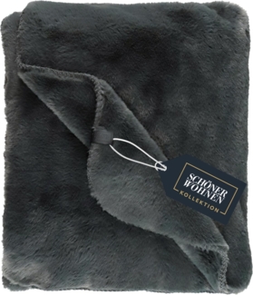 Wohndecke ELEGANCE Wohndecke, SCHÖNER WOHNEN-Kollektion, 130x170 cm in Anthrazit