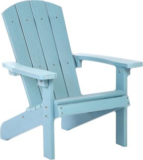 Kindersessel Gartenstuhl ADIRONDACK Holzwerkstoff Hellblau