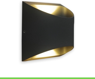 LED-Außenwandleuchte, DODD, 2 x LED/7W anthrazit