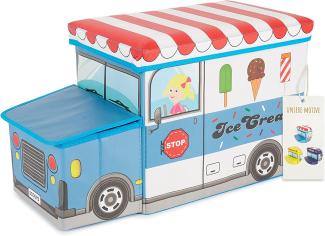 Bieco 'Icecream' Aufbewahrungsbox mit Sitzbank 46L