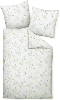 Janine Mako-Soft-Seersucker Bettwäsche Tango 20123-06 Limone Rauchgrün