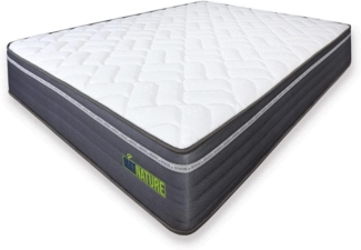 Matnature MatFoam | Wendbare Viscosoft-Matratze, fest und formstabil, Höhe 21 cm, sehr atmungsaktiv, antibakteriell, optimale Thermoregulierung, Rutschfester Stoff (120x180 cm)