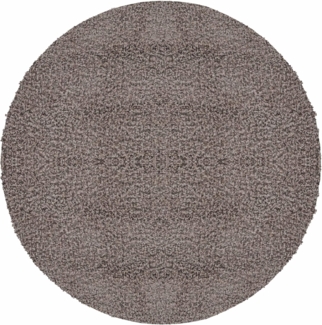 Carpetsale24 Shaggy Hochflor Teppich Wohnzimmer 160 cm Rund Beige - Modern Flauschiger Teppich Extra Weich, Pflegeleicht und Einfarbig - Ideal als Teppich für Schlafzimmer, Esszimmer und Küche