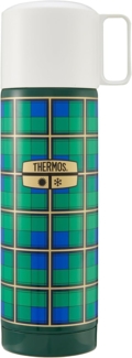 THERMOS Isolierflasche REVIVAL BEVERAGE BOTTLE, Edelstahlkörper, spülmaschinenfest, 0,5l, 18h heiß & 24h kalt, mit Push Button Lid & Trinkbecher mit Griff