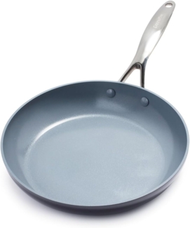 GreenPan Valencia Pro Harteloxierte Gesunde Keramik Antihaft 28 cm Bratpfanne, PFAS-frei, Induktion, Spülmaschinenfest, Backofenfest, Grau