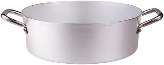 Pentole Agnelli Kasserolle aus Aluminium mit 2 Griffen, Edelstahl 18 cm