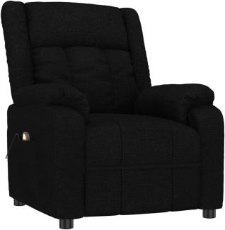vidaXL Massagesessel Schwarz Stoff 348122