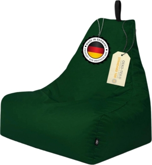 Patchhome Lounge Sessel XL Gamer Sessel Sitzsack Sessel Sitzkissen In & Outdoor geeignet fertig befüllt | XL - Dunkelgrün - in 2 Größen und 25 Farben