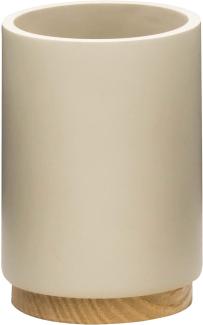 Ridder Sassy Becher, Polyresin, beige, ca. 6,9 x 6,9 x 10,5 cm