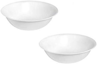 Corelle Schüssel weiß aus bruchsicherem Vitrelle Glas, 2 l