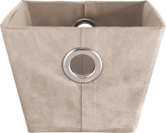 Kleine Wolke Aufbewahrungskorb Suede|ca. 27x15x20 cm| bast