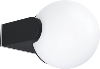 Eglo 99572 Wandleuchte RUBIO Aluguss schwarz / Kunststoff weiß LxBxH:17,0 x 17,0 x 19,0 cm - IP44 - 1X15W