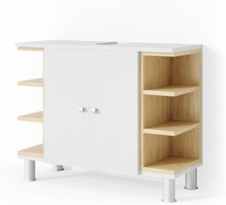 Waschbeckenunterschrank Aquis Weiß 79.6 x 64 cm Vicco