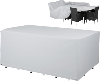DEUBA Möbelabdeckung für Sitzgruppen 420 cm, Polyester weiß, 138 x 308 x 89 cm