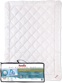Paradies 'Cool Comfort Bio' Bettdecke, kühlend, Baumwolle / Lyocell weiß, 155x220 cm