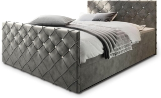 Masseno Boxbett MANDI 160x200 cm mit Bonell Matratze und Topper