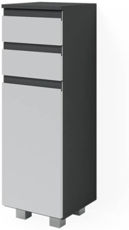 Midischrank J-Shape Weiß 30 x 95 cm Vicco