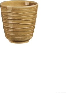 ASA Selection cordo Becher Espresso Golden Milk, Espressobecher, Kaffeetasse, Tasse, Steinzeug, Gelb, 80 ml, 22001188
