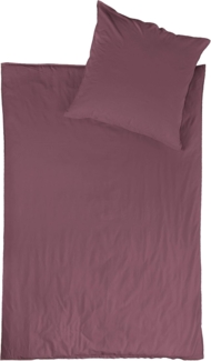 jilda-tex Bettwäsche Lissabon, Renforcé (Bio-Baumwolle), 2 teilig, unifarben, stonewashed und in vielen Farben